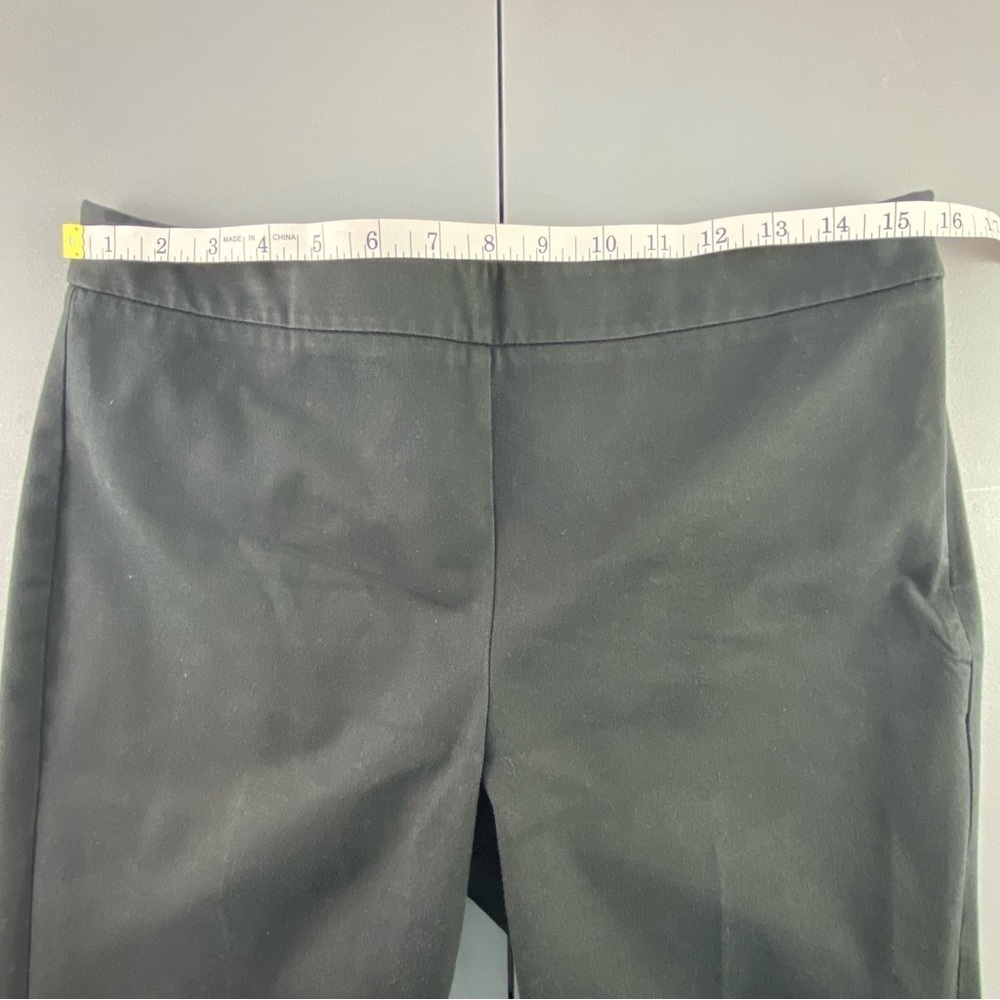 Talbots black high waist straight leg fitted pant, 8 - Picture 8 of 14